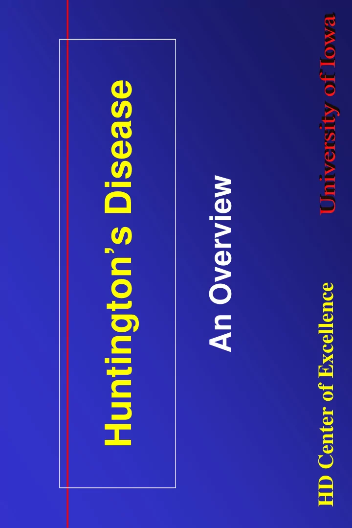 huntington s disease