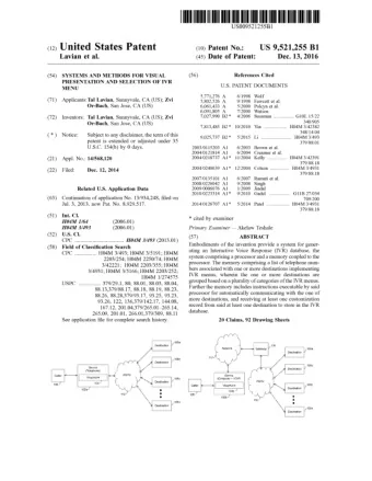 c12) United States Patent US 9,521,255 Bl (10) Patent No.:  Lavian et al. (45) Date of Patent: