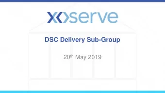 DSC Delivery Sub-Group 20 th May 2019  Agenda (1)  Item  Title  Document Ref  Lead  Action Required