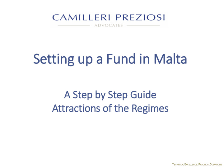 setting up a fund in in malta