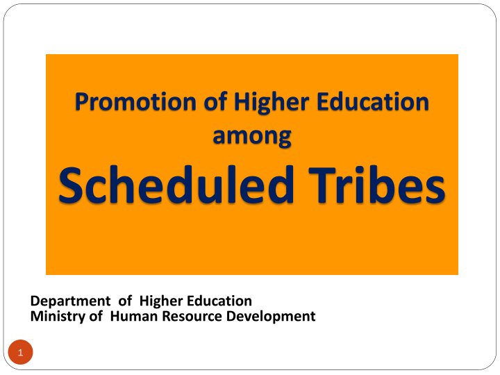 scheduled tribes