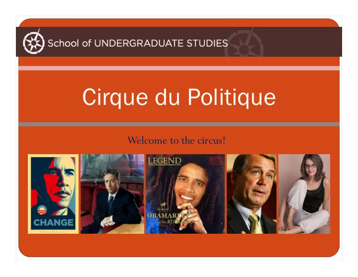 cirque du politique