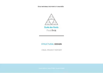 STRUCTURAL DESIGN  FINAL PROJECT REPORT  Valentjn BATLLE | Paola TORRES | Aurlien DE BOIS TABLE