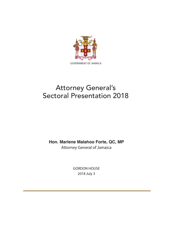 attorney general s sectoral presentation 2018