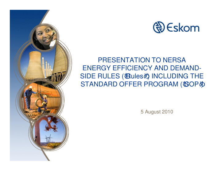 presentation to nersa energy efficiency and demand side