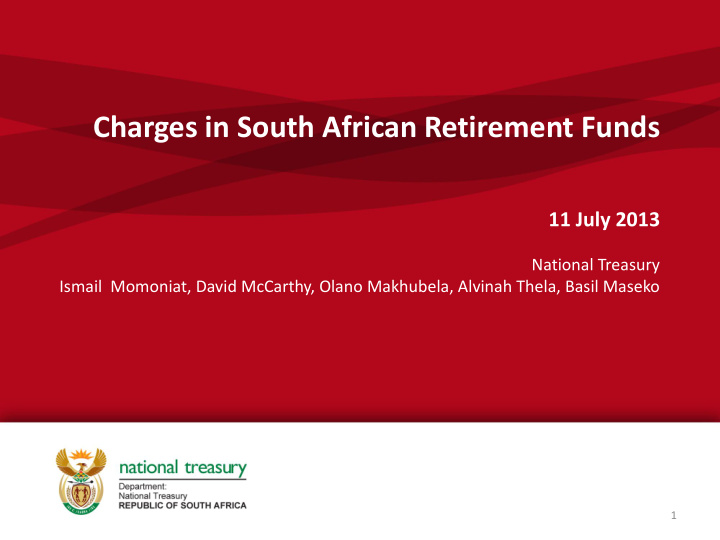 charges in south african retirement funds