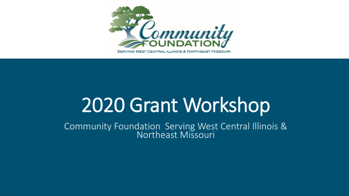 2020 grant workshop