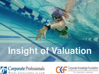 Insight of Valuation  In the business world, the rearview mirror is always clearer than the