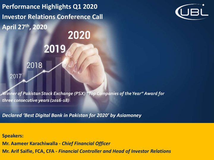 performance highlights q1 2020 investor relations