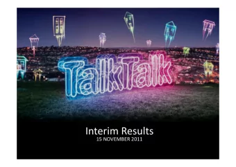 Interim  Results    15  NOVEMBER  2011    Charles  Dunstone   Chairman   2