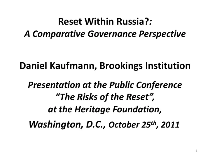 reset within russia