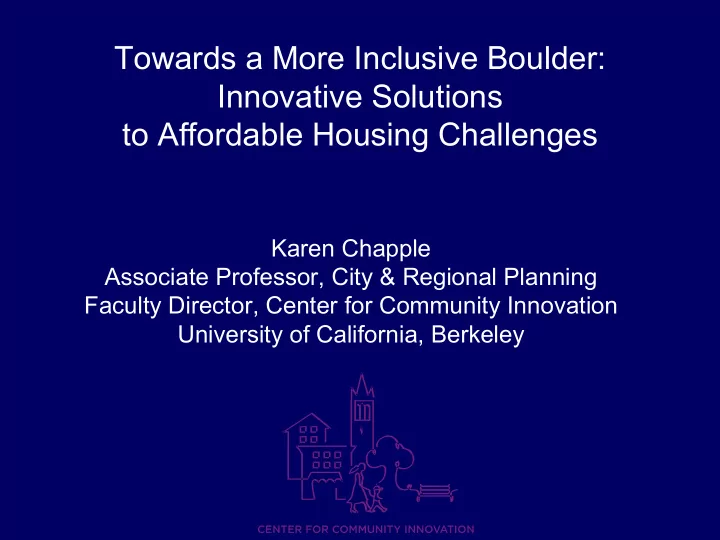 towards a more inclusive boulder innovative solutions to