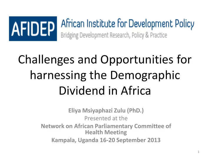 challenges and opportunities for harnessing the