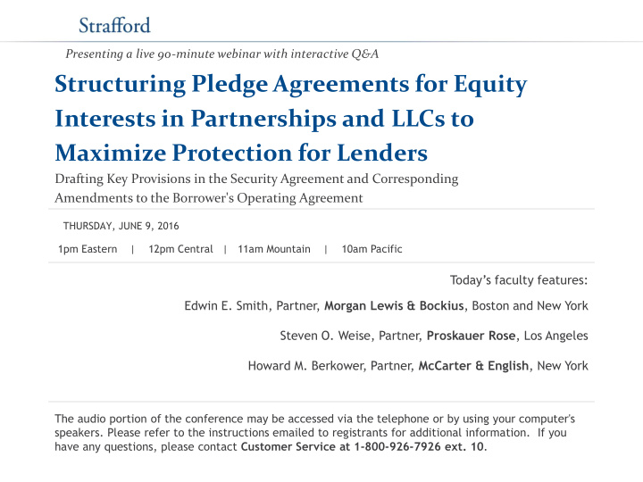 structuring pledge agreements for equity interests in