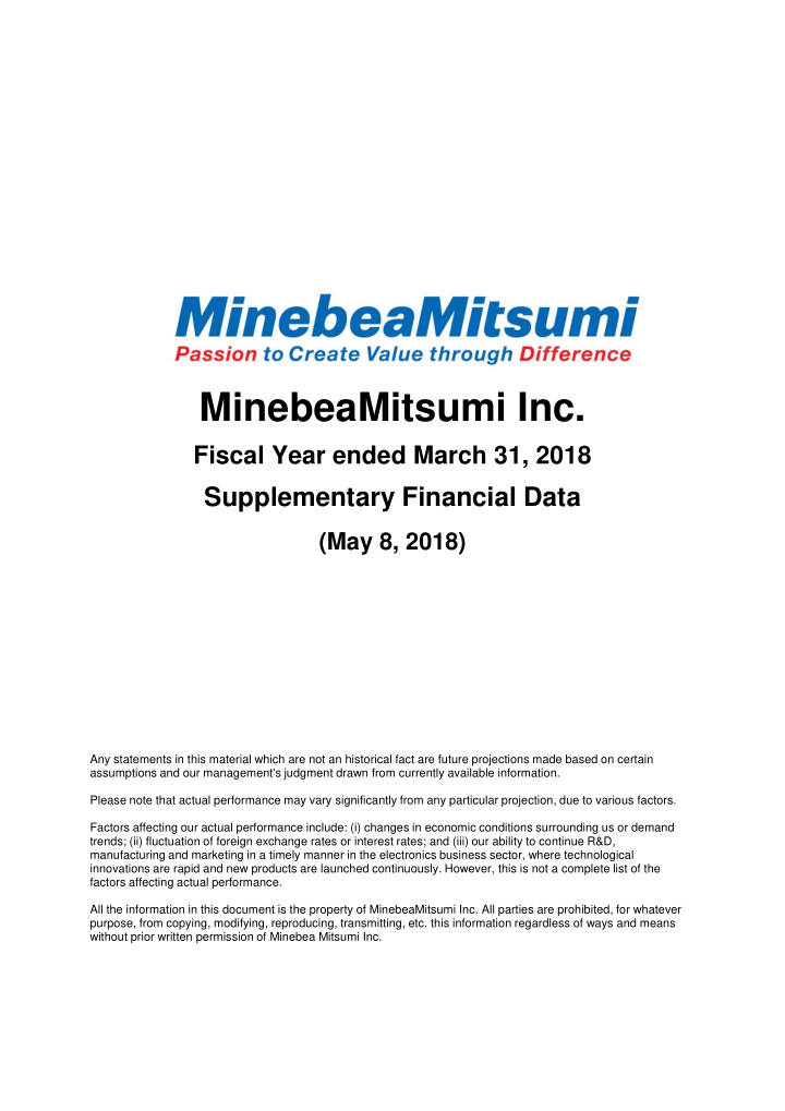 minebeamitsumi inc