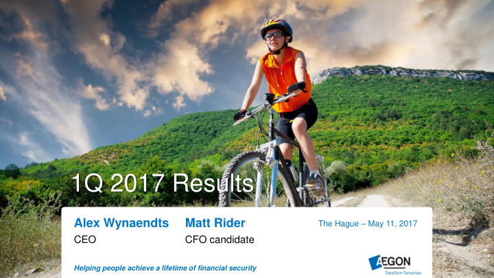 1q 2017 results