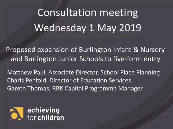 consultation meeting