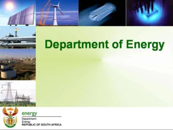 Legal requirements  The Minister has, under the Electricity Regulation Act of 2006, determined