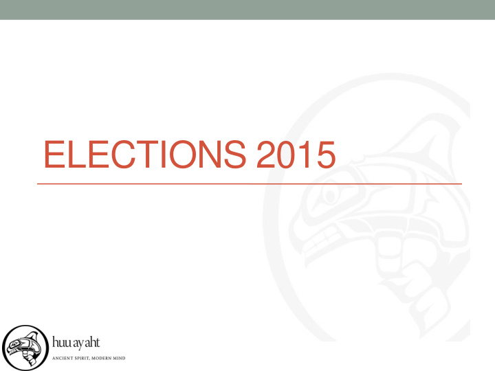 elections 2015 overview