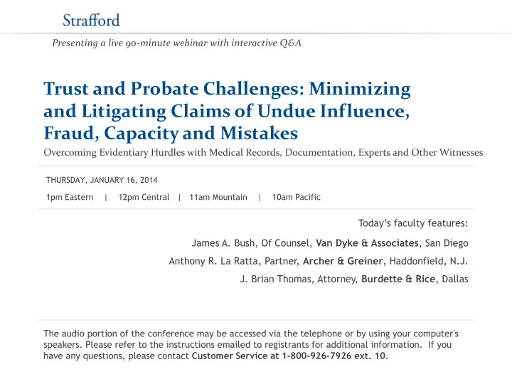trust and probate challenges minimizing and litigating