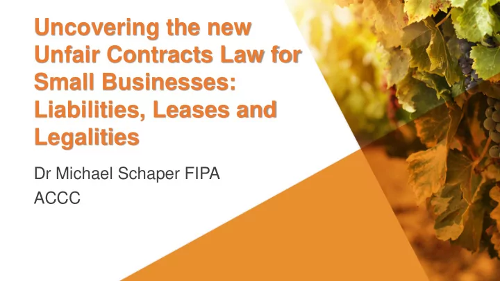 unfair contracts law for