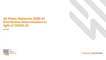 Distribution Determination in  light of COVID-19  April 2020  Our response to the impacts of