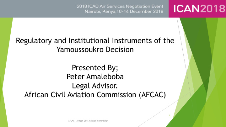 regulatory and institutional instruments of the