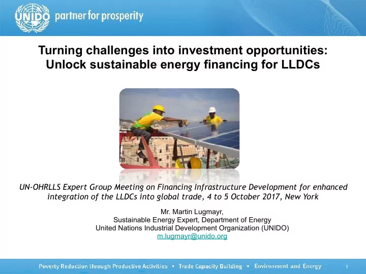 turning challenges into investment opportunities unlock