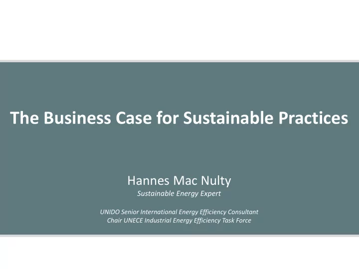 hannes mac nulty