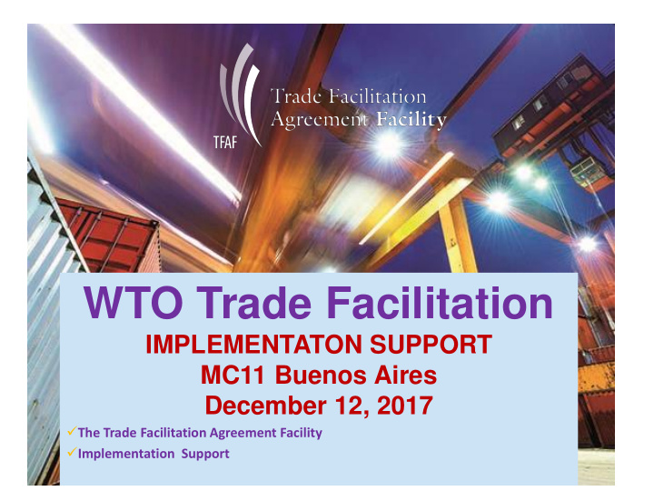 wto trade facilitation