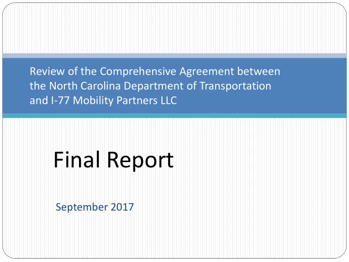 final report