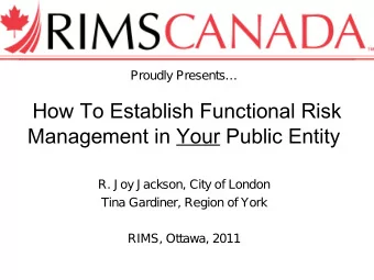 What is Risk Management?  What is Risk Management?   A (great) management tool   Focus