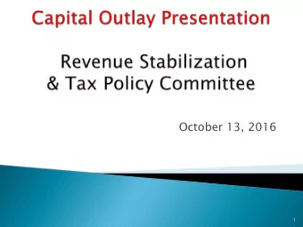 October 13, 2016  1  Join  int r  remarks o  of Associa  iatio  ion o  of Countie  ies, M  Munic