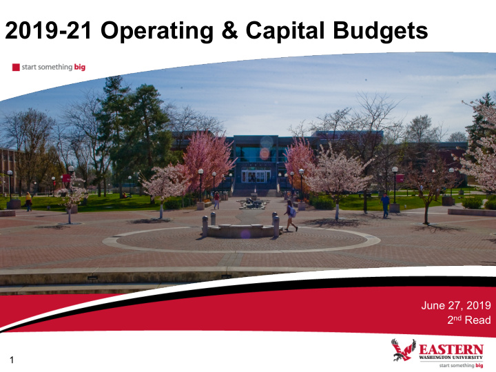 2019 21 operating capital budgets