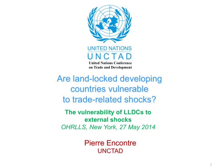 on trade and development