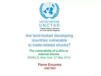 on Trade and Development  United Nations Conference  Are land-locked developing  countries