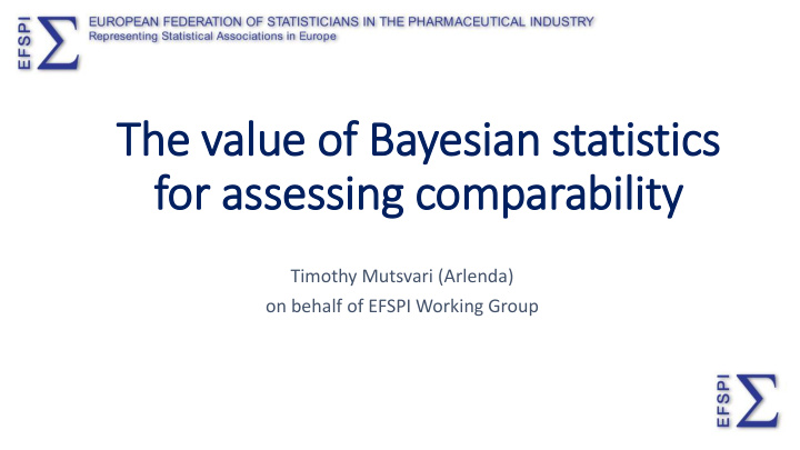 the value of bayesian statistics