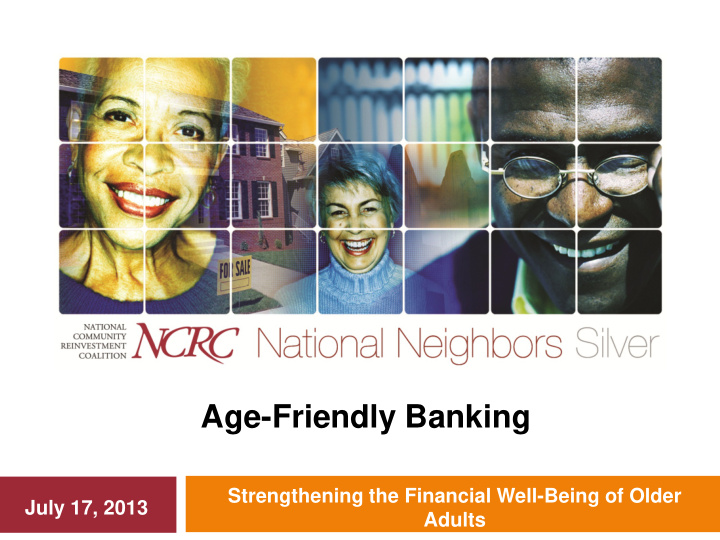 age friendly banking