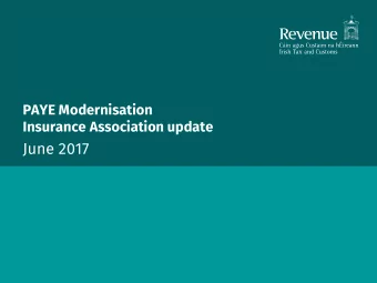 June 2017  Progress Update  Updates  Payroll process overview  Data Submission update  P2C