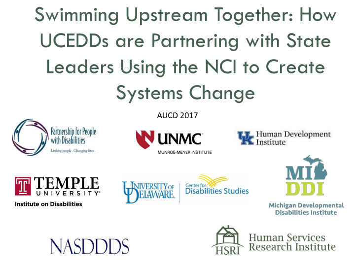 ucedds are partnering with state