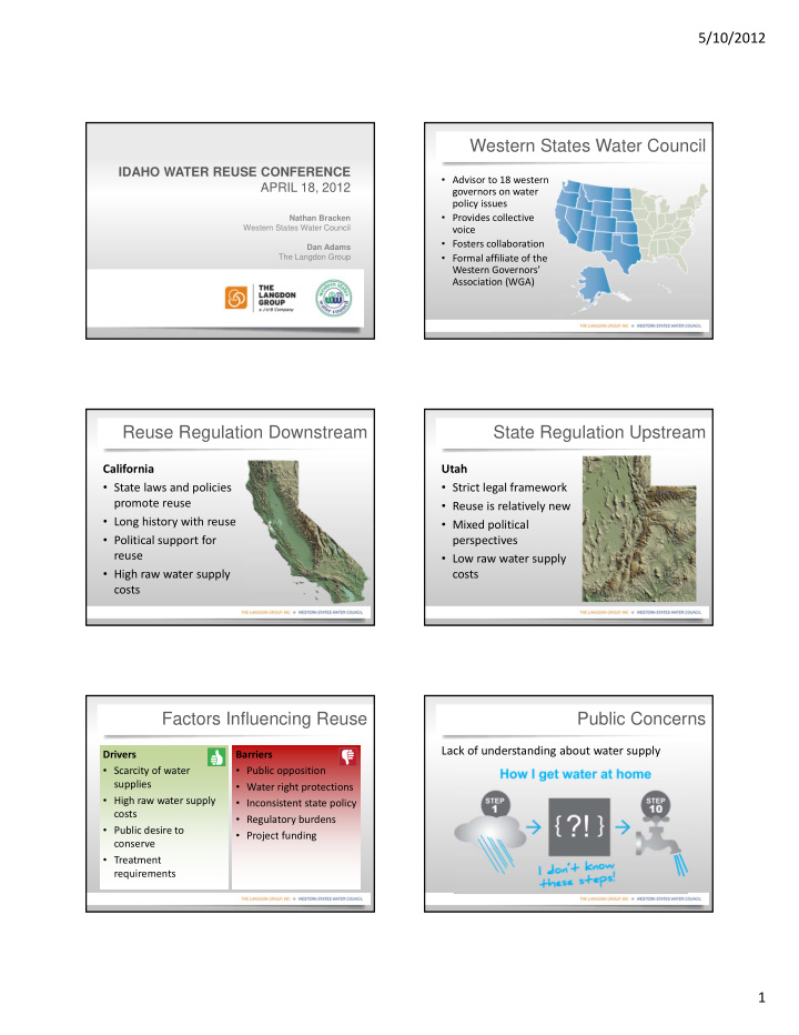 western states water council