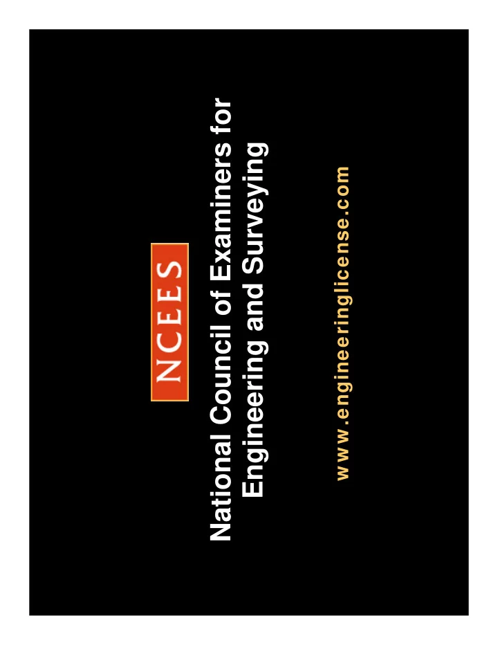 national council of examiners for engineering and