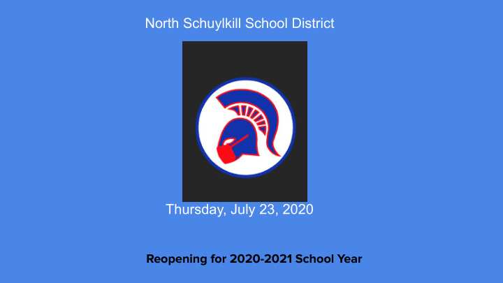 north schuylkill school district thursday july 23 2020