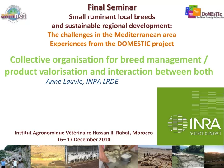 collective organisation for breed management