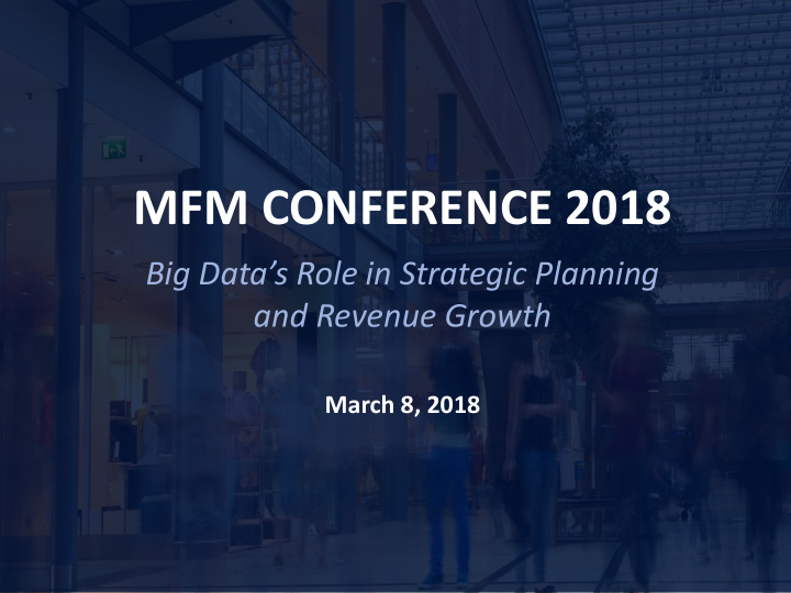 mfm conference 2018