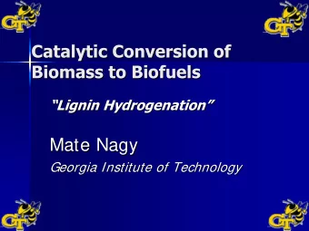 Mate Nagy  Mate Nagy  Georgia Institute of Technology  Georgia Institute of Technology  Overview