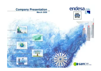 Company Presentation  &gt;&gt;  March 2009  Disclaimer This presentation contains statements that