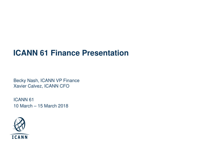 icann 61 finance presentation