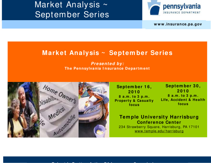market analysis september series