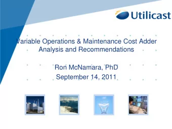 Analysis and Recommendations  Ron McNamara, PhD  September 14, 2011  Introduction  The Tariff